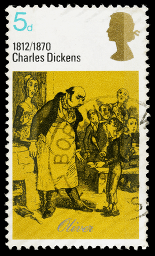 Charles dickens stamp