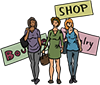 women going shopping