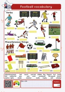 Football Vocabulary Worksheet - English Site